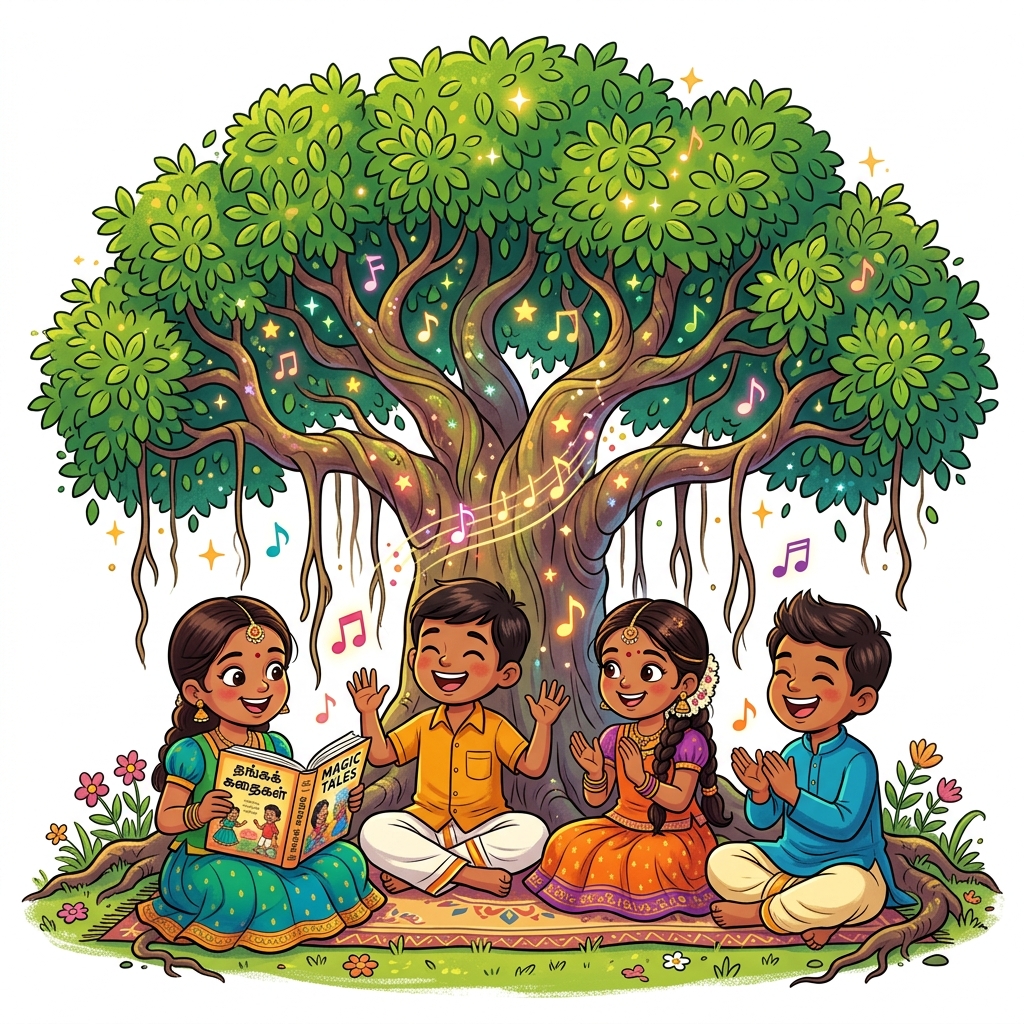 Tamil Stories for Children illustration