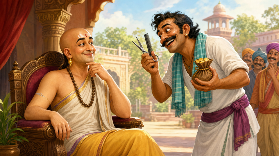 தெனாலிராமனும் பேராசை நாவிதனும்
